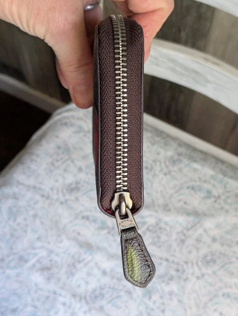 Coach Camo Rose Wallet - Picture 5 of 13